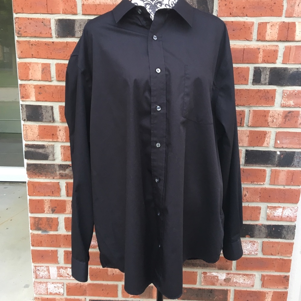 Men’s George Black Buttondown. Size 2X